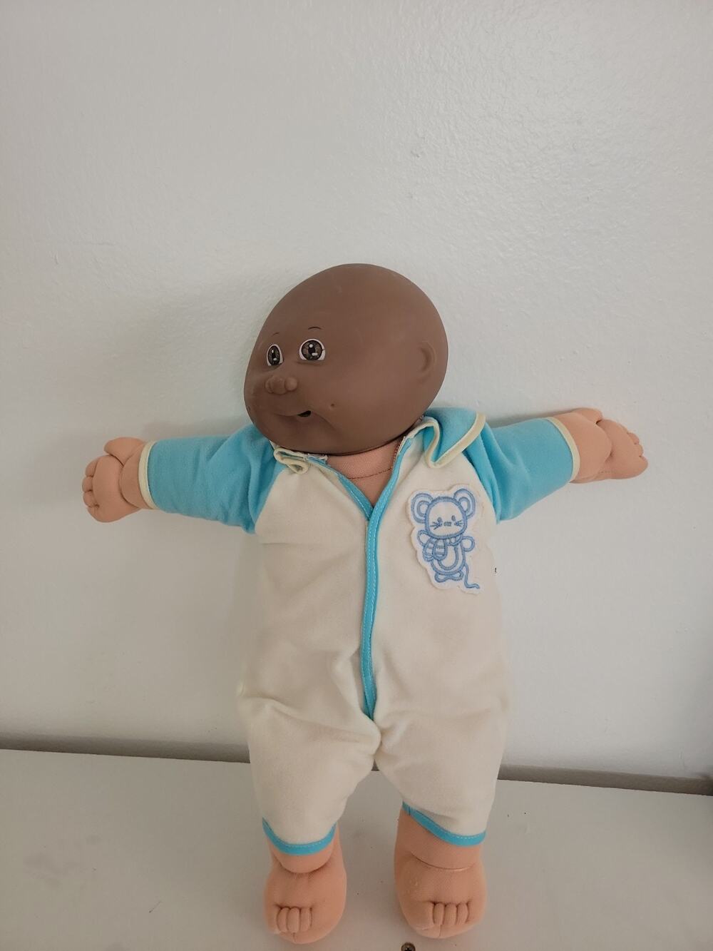 Cabbage Patch Kids Doll Vintage 1978 1982 Black African American Boy In Pajamas